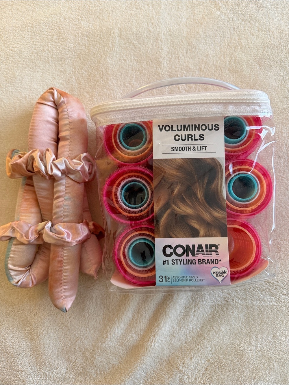 Voluminous Curls Reusable Hair Rollers And Heatless Curler